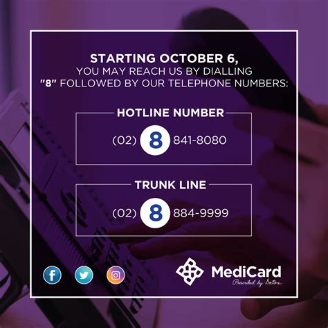 medicard hotline|Just add 8! We are updating our .